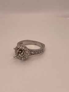 Diamond Halo Ring without center piece