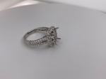 Load image into Gallery viewer, Diamond Halo Ring double row without center piece
